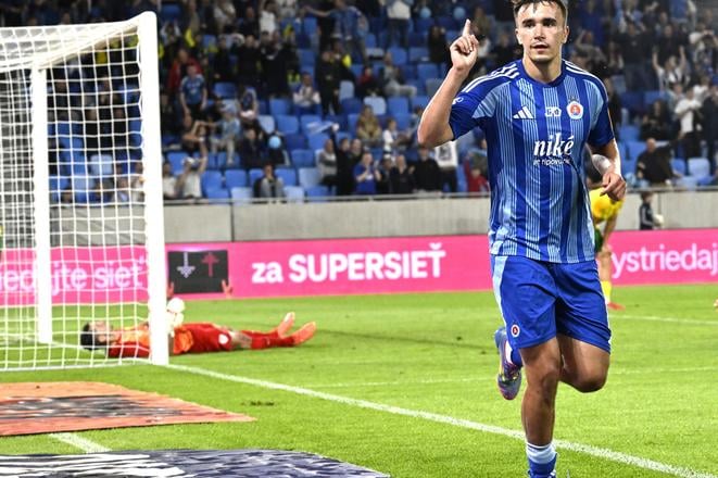 Útočník Slovana David Strelec sa gólovo presadil aj v druhom prípravnom súboji belasých. Ani teraz však jeho presný zásah na víťazstvo nestačil.