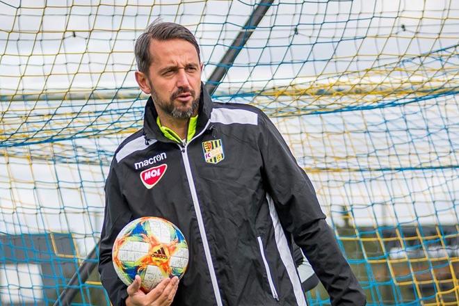 Martin Raška ako tréner brankárov FC DAC 1904.
