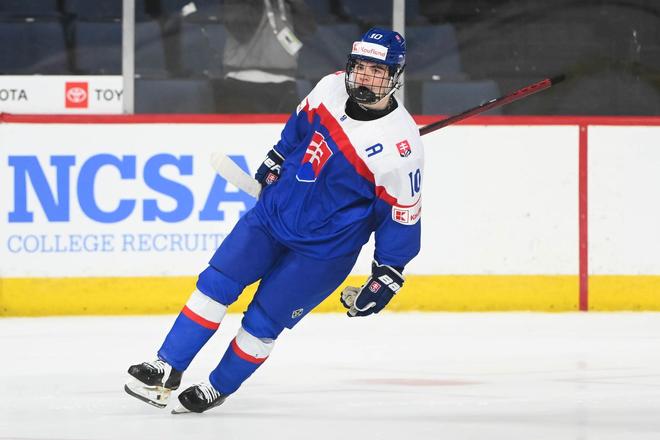 Michal Svrček v reprezentačnom drese na MS do 18 rokov.