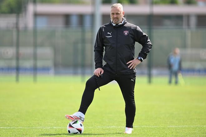 Michal Ščasný na tréningu Spartaka.