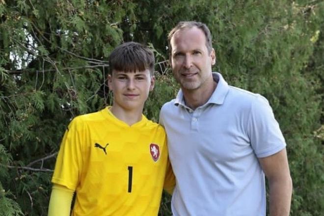 Damián Čech s otcom Petrom.