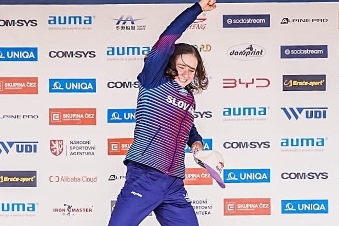Takto sa Zuzana Paňková tešila v pražskej Troji z premiérového triumfu vo Svetovom pohári.