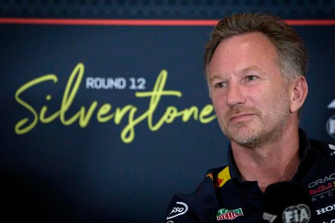 Christian Horner v Silverstone, 4. júla 2025.
