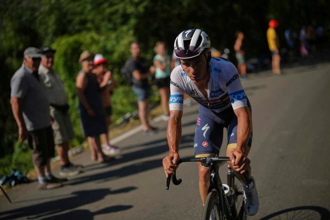 Remco Evenepoel počas 12. etapy Tour de France.