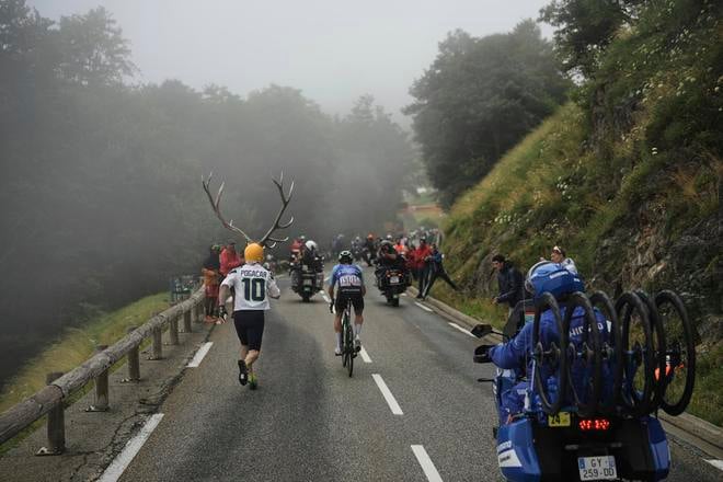 Momentka zo 14.etapy Tour de France.