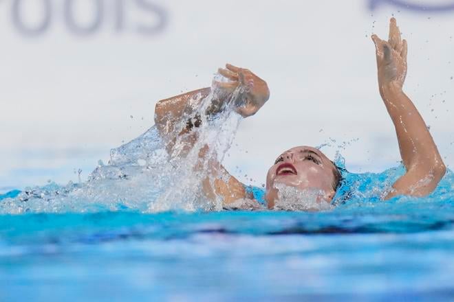 Lea Anna Krajčovičová v singapurskom bazéne.