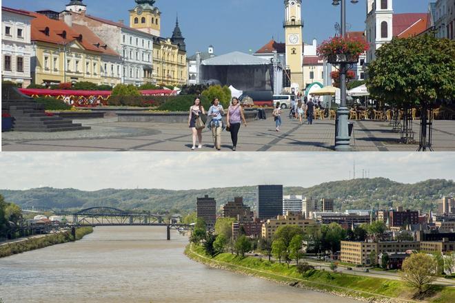 Banská Bystrica (above), Charleston (below)
