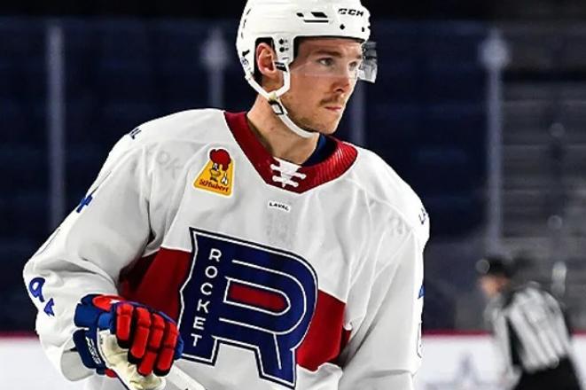 Olivier Galipeau v drese Laval Rocket v AHL.