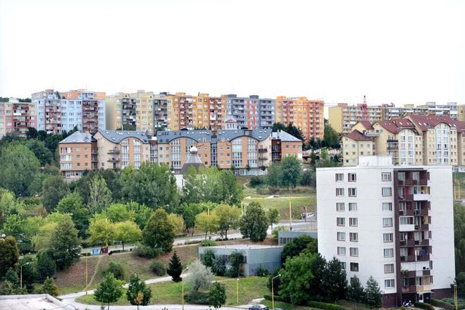 The Dargovských hrdinov borough of Košice, also known as the Furča housing estate.