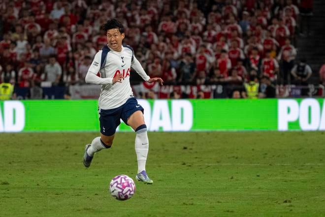 Son Heung-min v drese Tottenhamu.