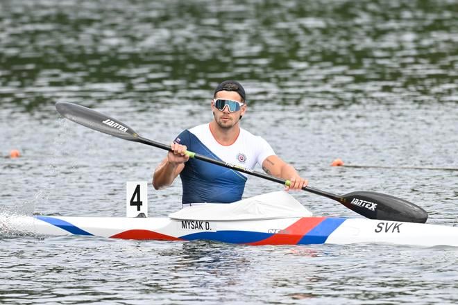 Denis Myšák potvrdil na majstrovstvách Slovenska, že je v súčasnosti náš najlepší kajakár na päťstovke.