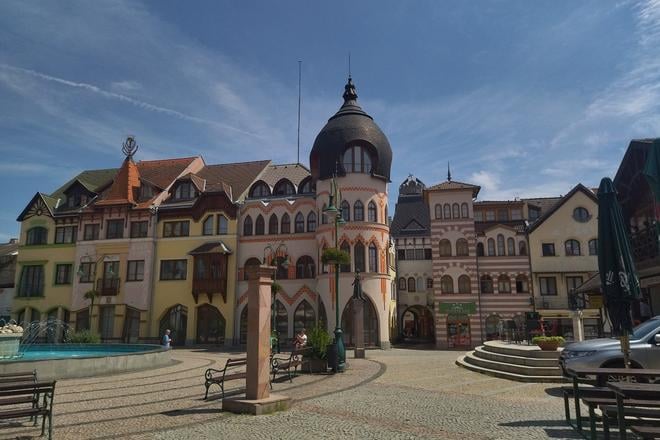 The courtyard of Europe in Komárno