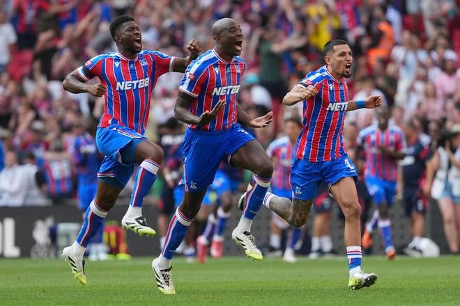 Futbalisti Crystal Palace.