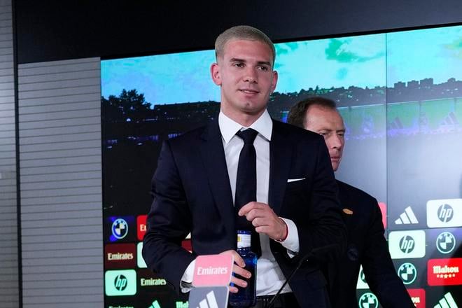 Nová posila španielskeho futbalového klubu Real Madrid Franco Mastantuono.