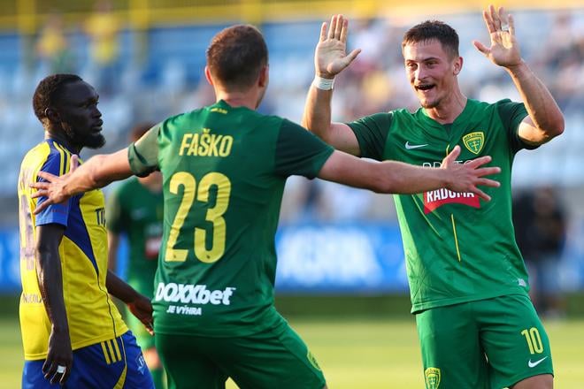 Radosť žilinských futbalistov.