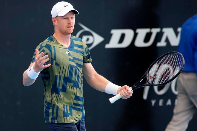 Na archívnej snímke z 3. januára 2023 britský tenista Kyle Edmund.