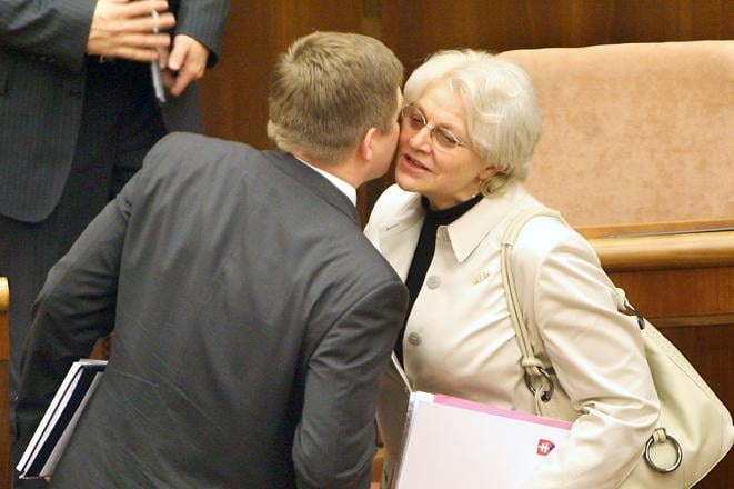 Prime Minister Robert Fico and Labour Minister Viera Tomanová.