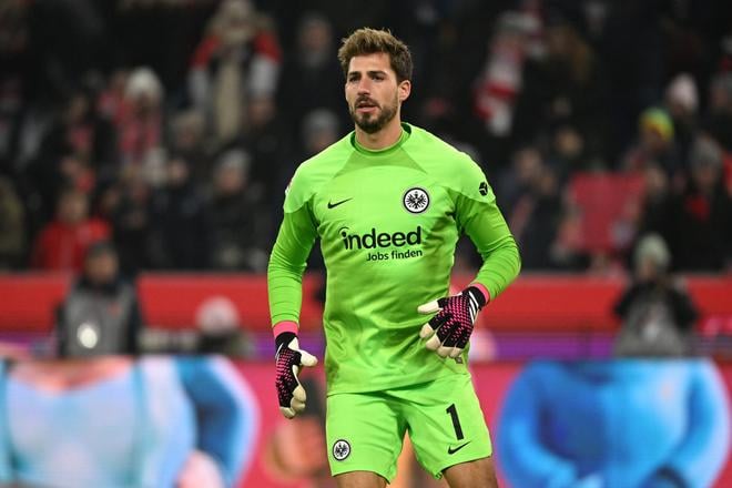 Na archívnej snímke z 28. januára 2023 brankár Kevin Trapp.