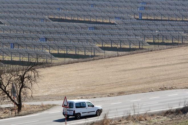 A solar plant in Slovakia.