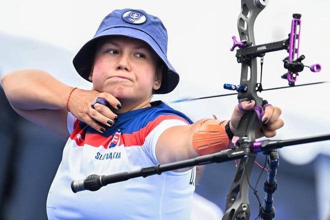 Slovenská lukostreľkyňa Denisa Baránková.