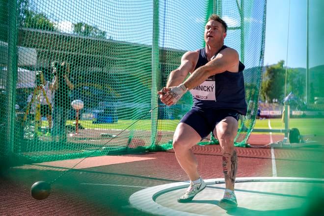 Marcel Lomnický na 60. ročníku atletického mítingu P-T-S v Banskej Bystrici.