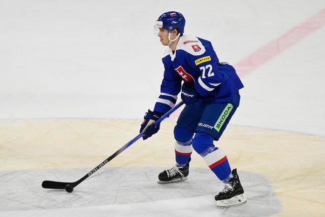 Andrej Kollár (Slovensko) v prípravnom zápase pred MS 2024 Slovensko - Česko.