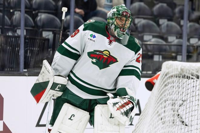 Marc-Andre Fleury v drese Minnesoty.