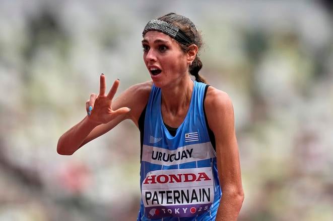 Julia Paternainová nemohla v cieli ženského maratónu dlho uveriť, že získala bronzovú medailu.