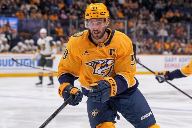 Kapitán Nashvillu Predators Roman Josi.