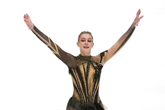 Na snímke slovenská reprezentantka v krasokorčuľovaní  Vanesa Šelmeková.