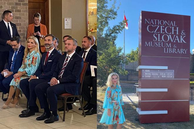 Culture Minister Martina Šimkovičová during her US trip in autumn 2024