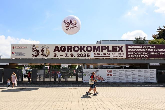 The 50th Agrokomplex agricultural and food fair took place in Nitra from September 3 to 7, 2025, bringing together over 500 exhibitors and thousands of visitors for showcases, discussions and cultural events.