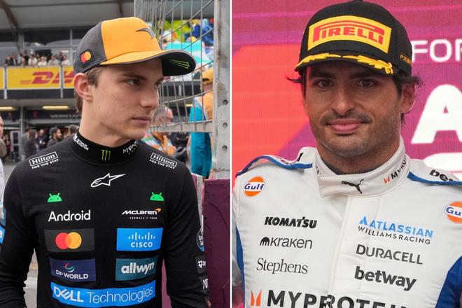 Oscar Piastri a Carlos Sainz - koláž denníka Šport