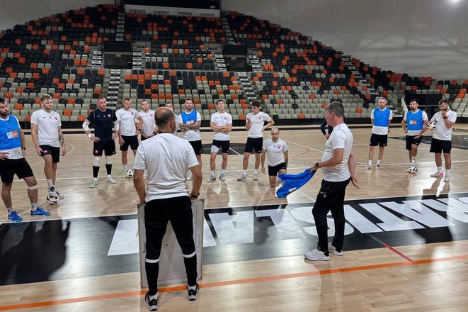 Tréning Slovenska pred odvetou play-off proti Gruzínsku.