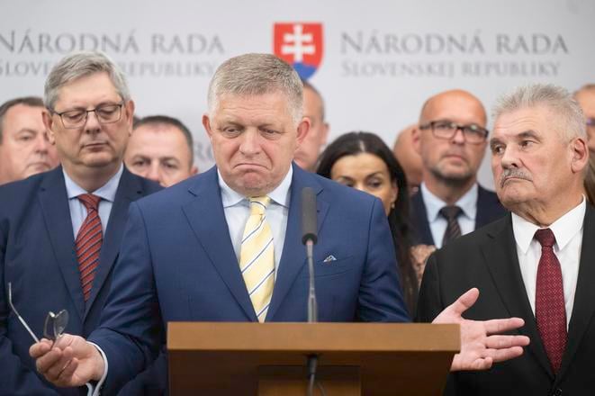 Premiér Robert Fico sa vyjadruje k vládnej novele Ústavy.