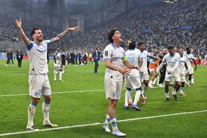 Radosť futbalistov Marseille.
