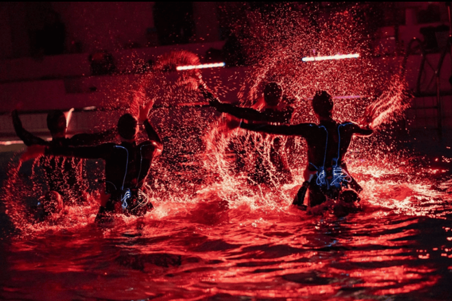 A multimedia performance presented as part of the White Night festival.