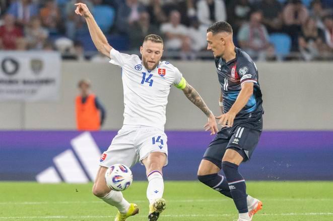 Milan Škriniar výraznou mierou prispel k tomu, že Slovensko získalo v septembri šesť bodov.