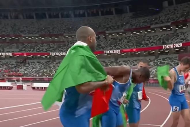 Zlaté talianske kvarteto zo štafety na 4x100 m na OH v Tokiu.