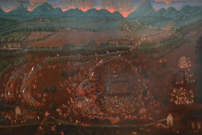 The Battle of Vozokany painting