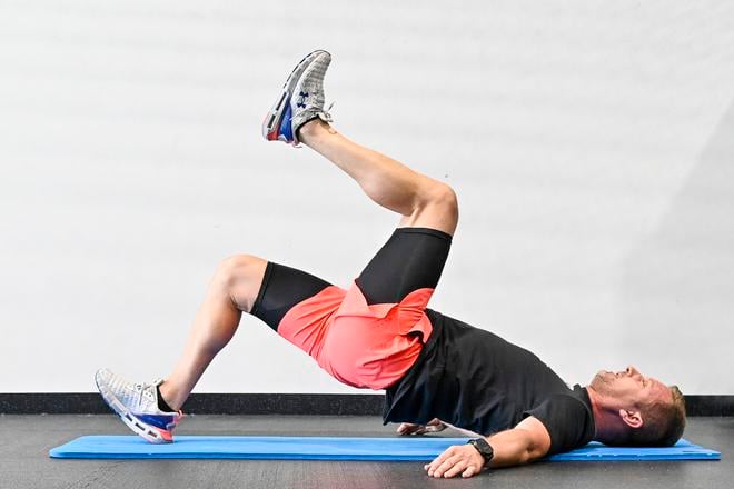Glute bridge.