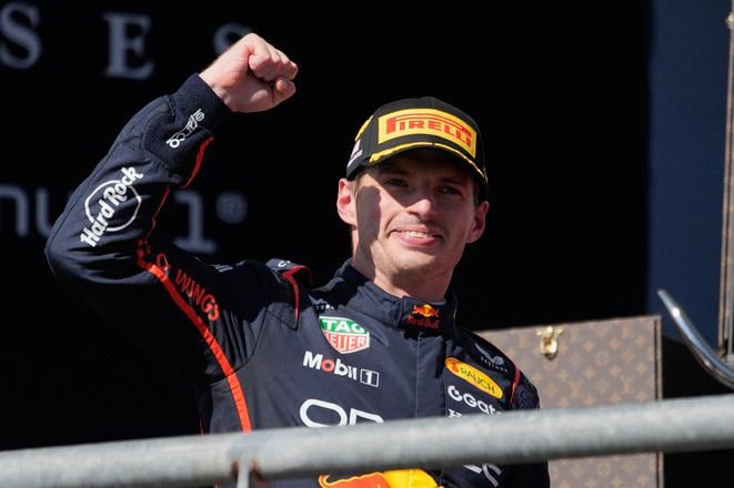 Max Verstappen (Red Bull) sa teší z víťazstva na VC USA v Austine.