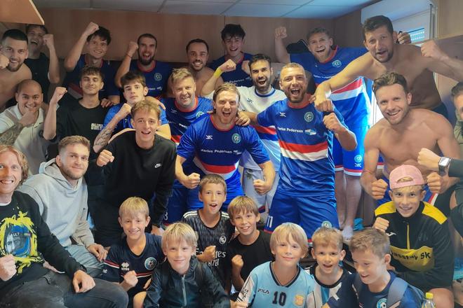 Futbalisti Slovenského Grobu.