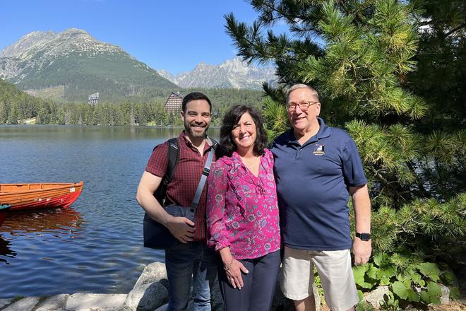 John Layton, Cynthia Layton, Randy Layton at Štrbské pleso