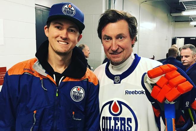 Wayne Gretzky so synom Tyom.