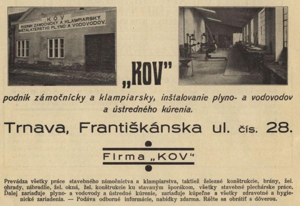 reklama z roku 1932