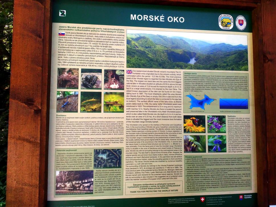 Turistická informačná tabuľa Morské oko