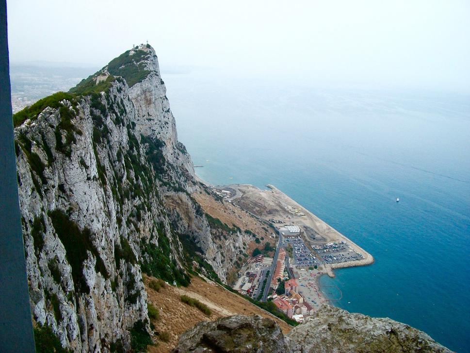 Západná strana Gibraltaru s Andalúziou
