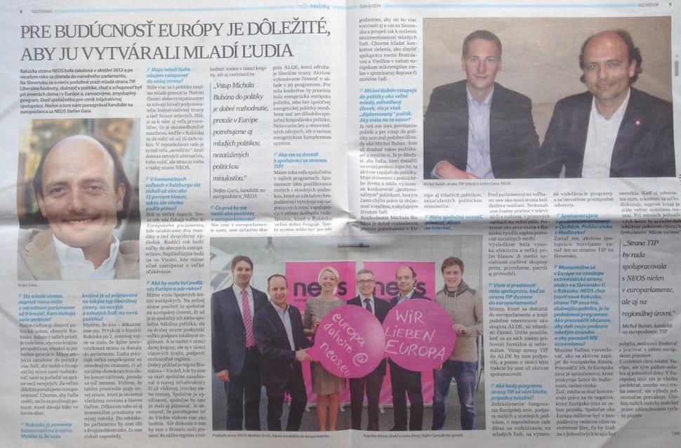 Rozhovor s rakúskym politikom, ktorý propaguje stranu TIP.