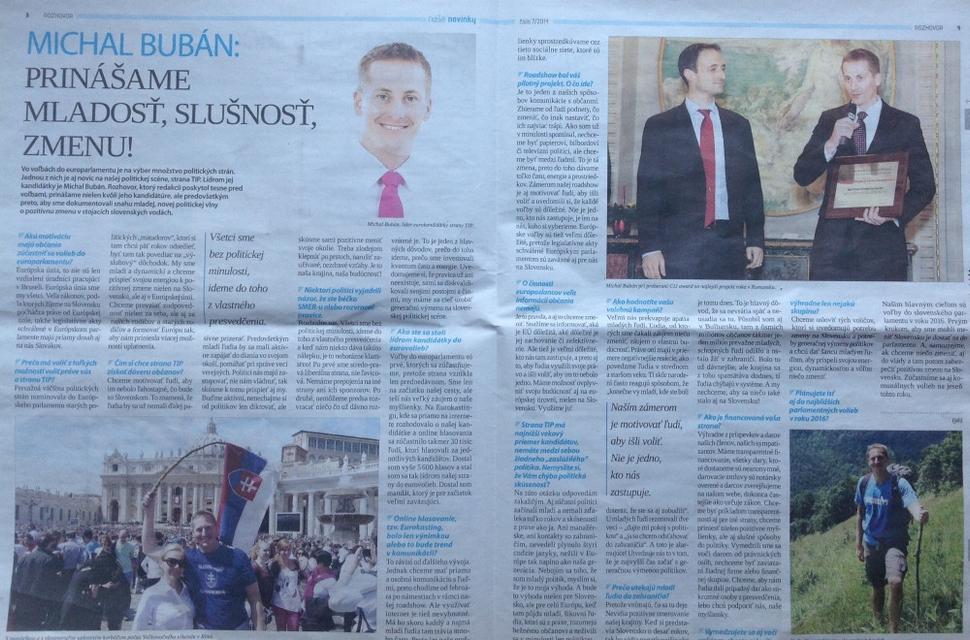 Rozhovor s Michalom Bubánom pár dní pred voľbami